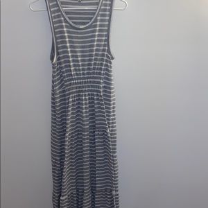 Lucky brand grey striped dress